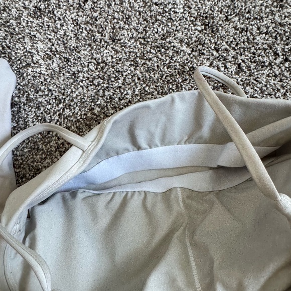 White built in bra Fitted Camisole Crop Tops set of 2 - Picture 6 of 8